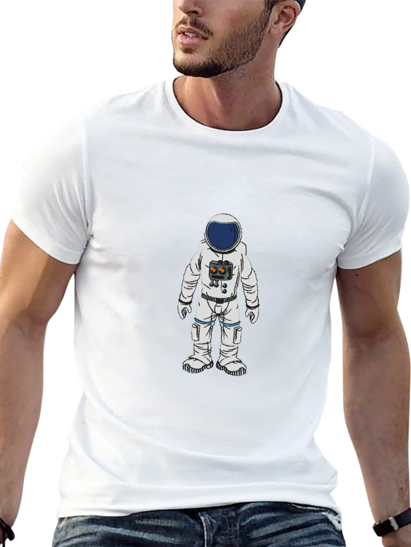 Astronaut Graphic T-Shirt - Classic Black Tee