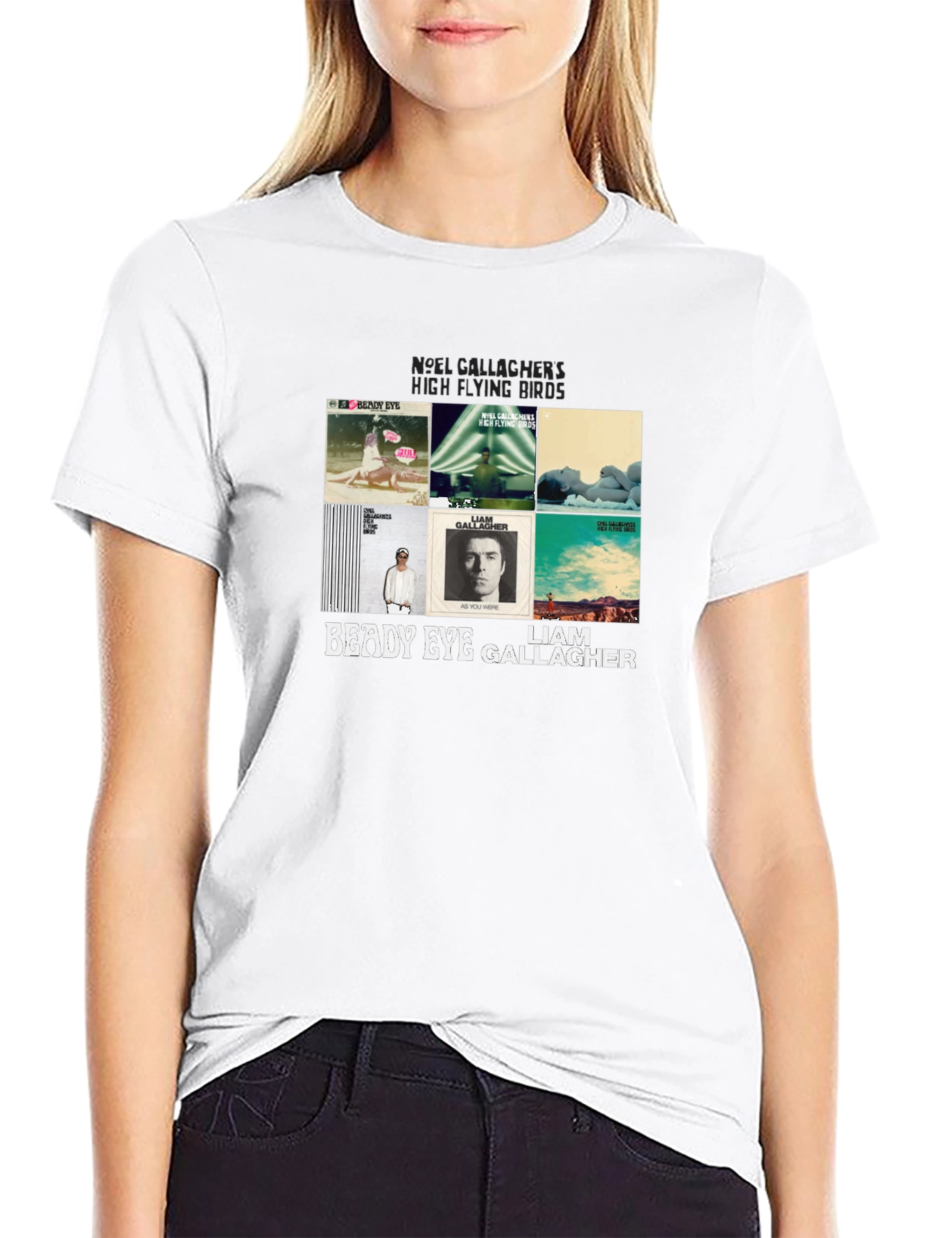 Liam & Noel Gallagher Graphic Print T-Shirt
