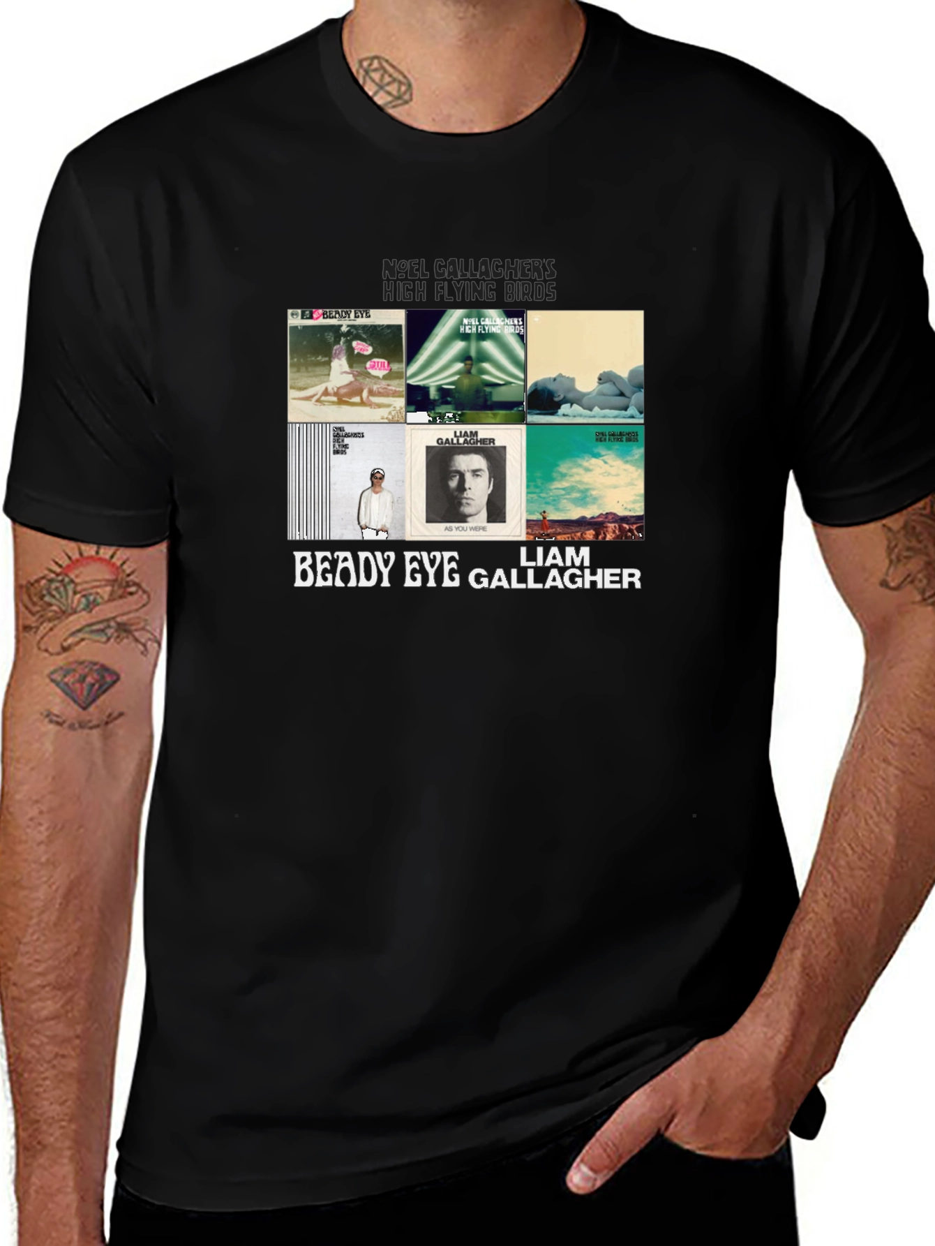 Liam & Noel Gallagher Graphic Print T-Shirt