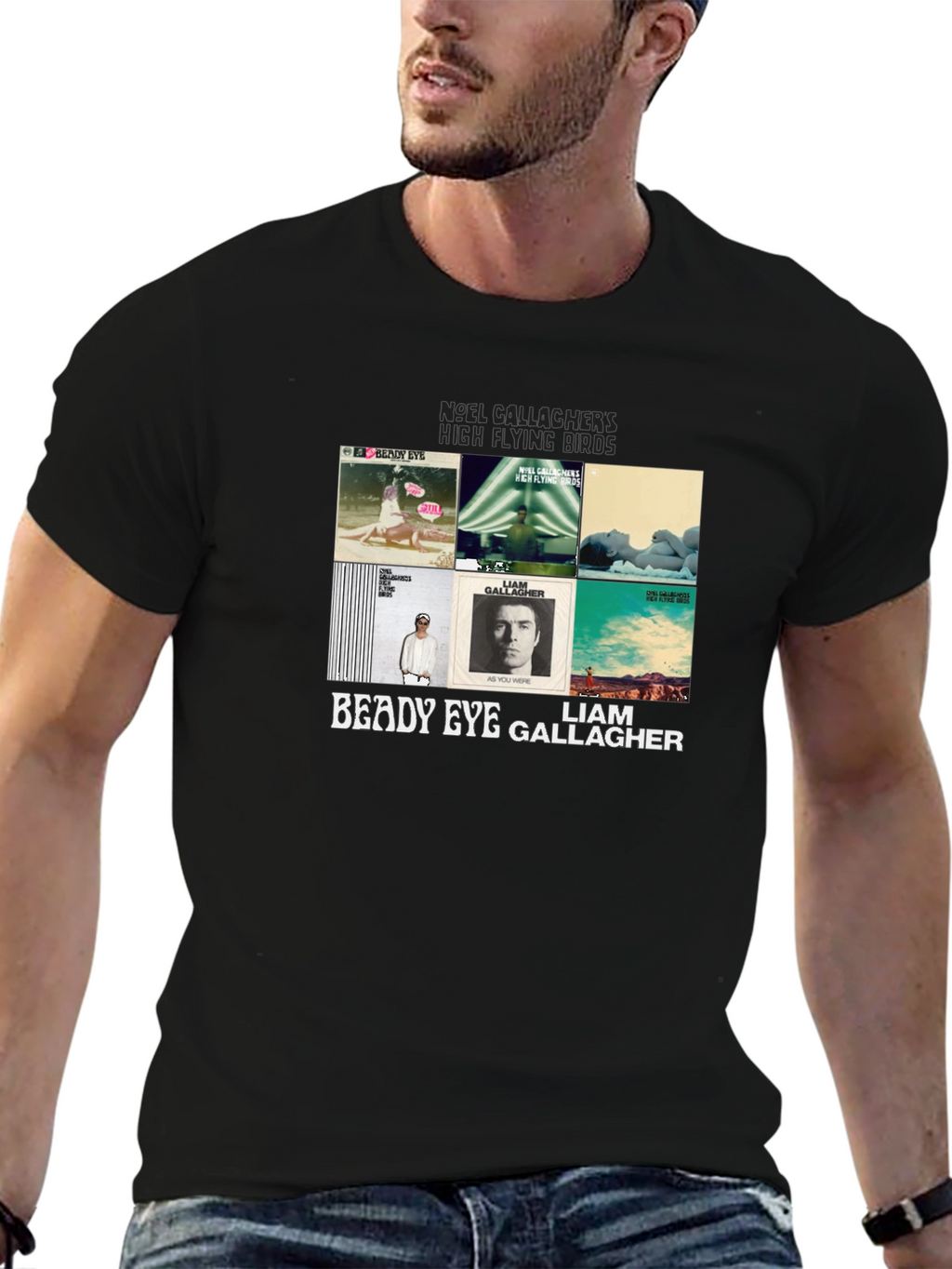 Liam & Noel Gallagher Graphic Print T-Shirt