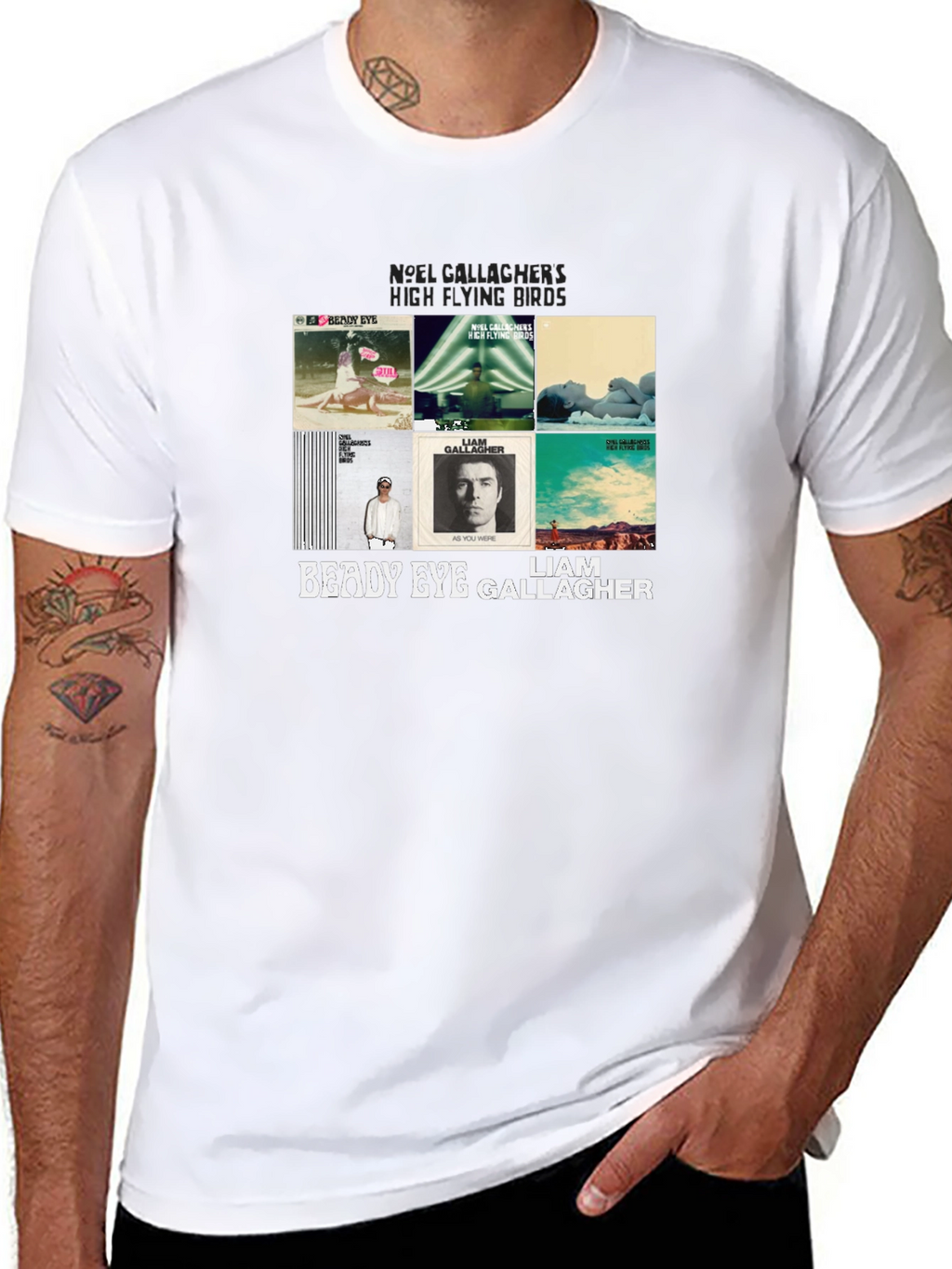 Liam & Noel Gallagher Graphic Print T-Shirt
