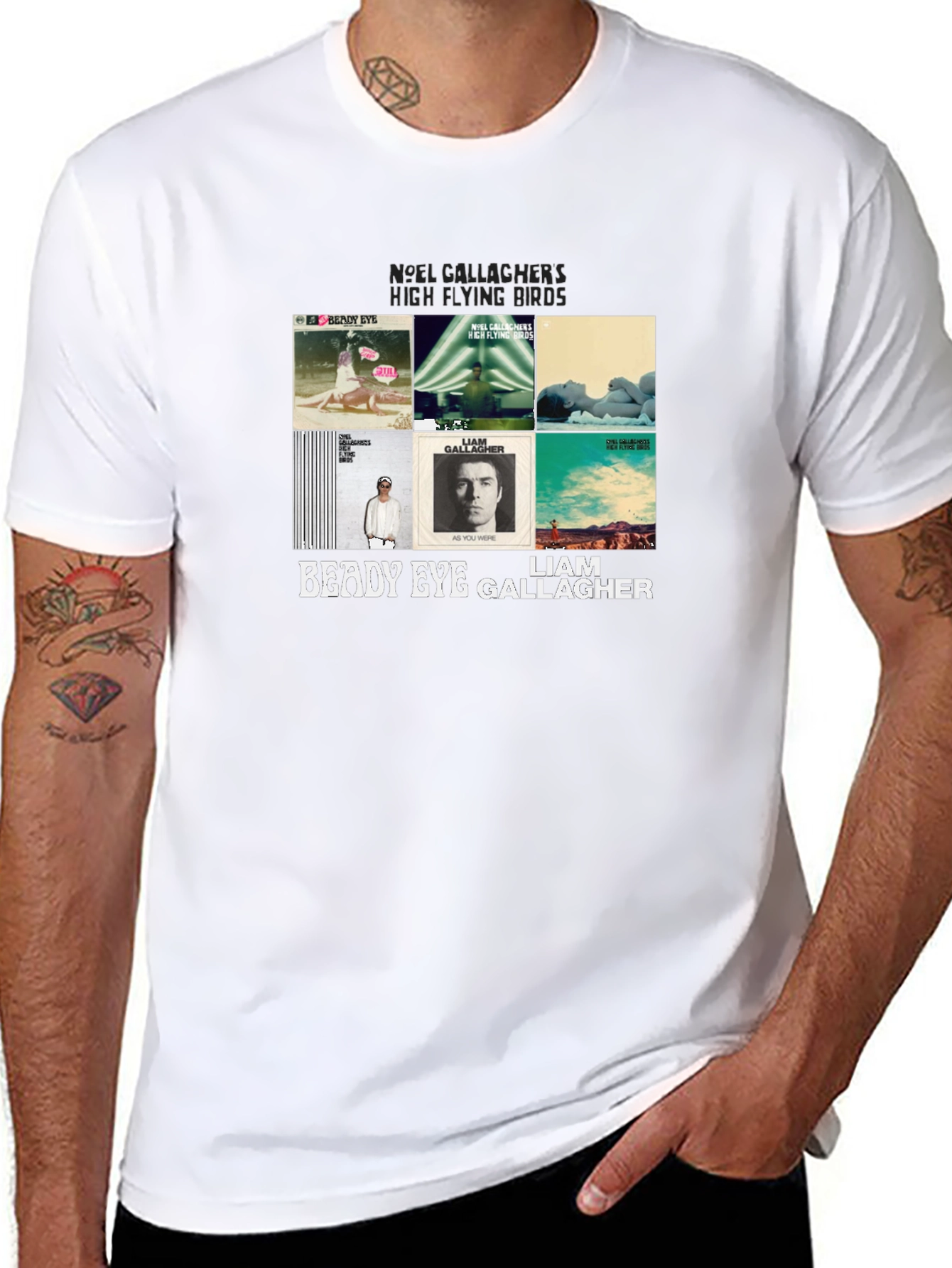 Liam & Noel Gallagher Graphic Print T-Shirt