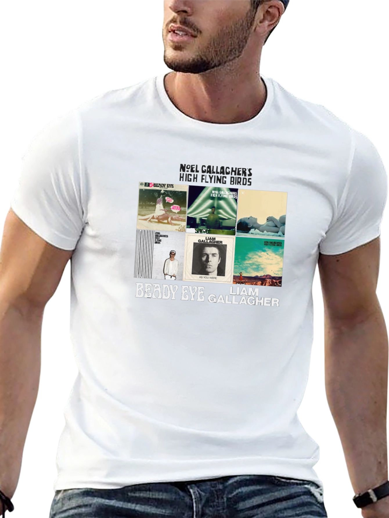 Liam & Noel Gallagher Graphic Print T-Shirt