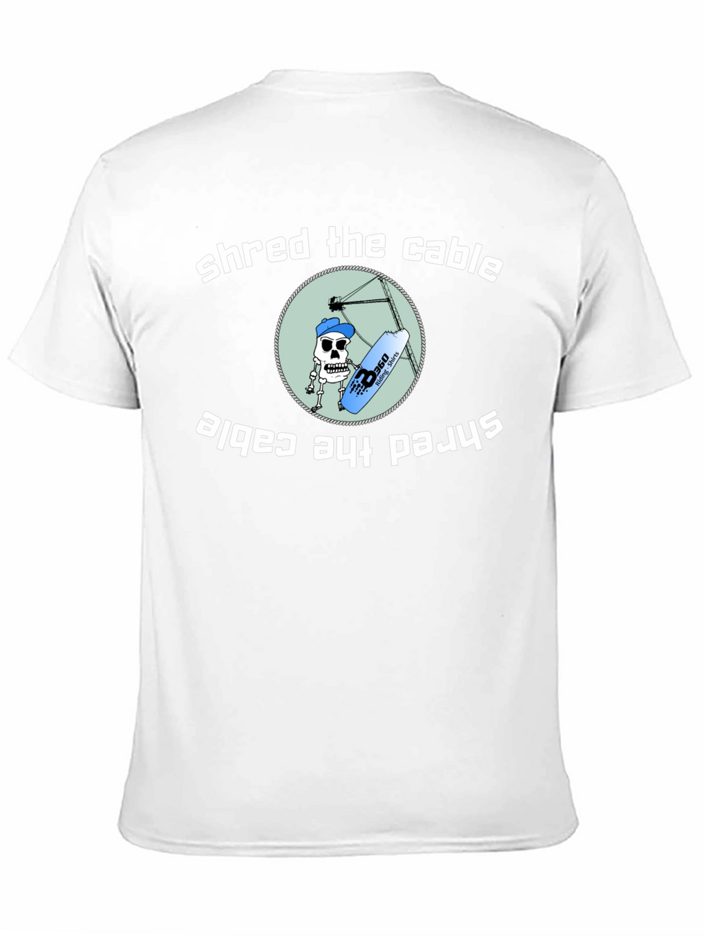 Shred the Cable T-Shirt - Wakeboarding Graphic Tee