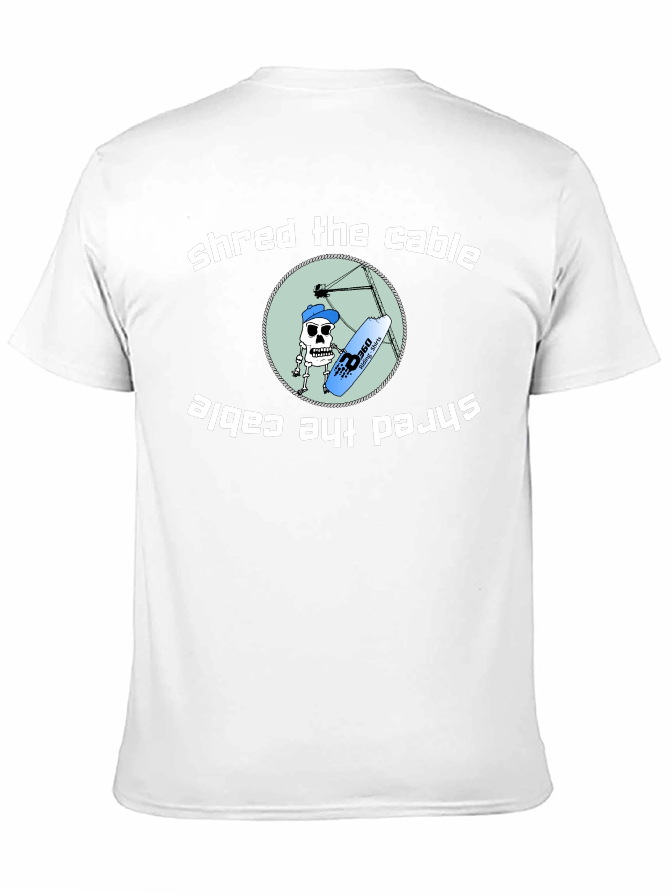 Shred the Cable T-Shirt - Wakeboarding Graphic Tee