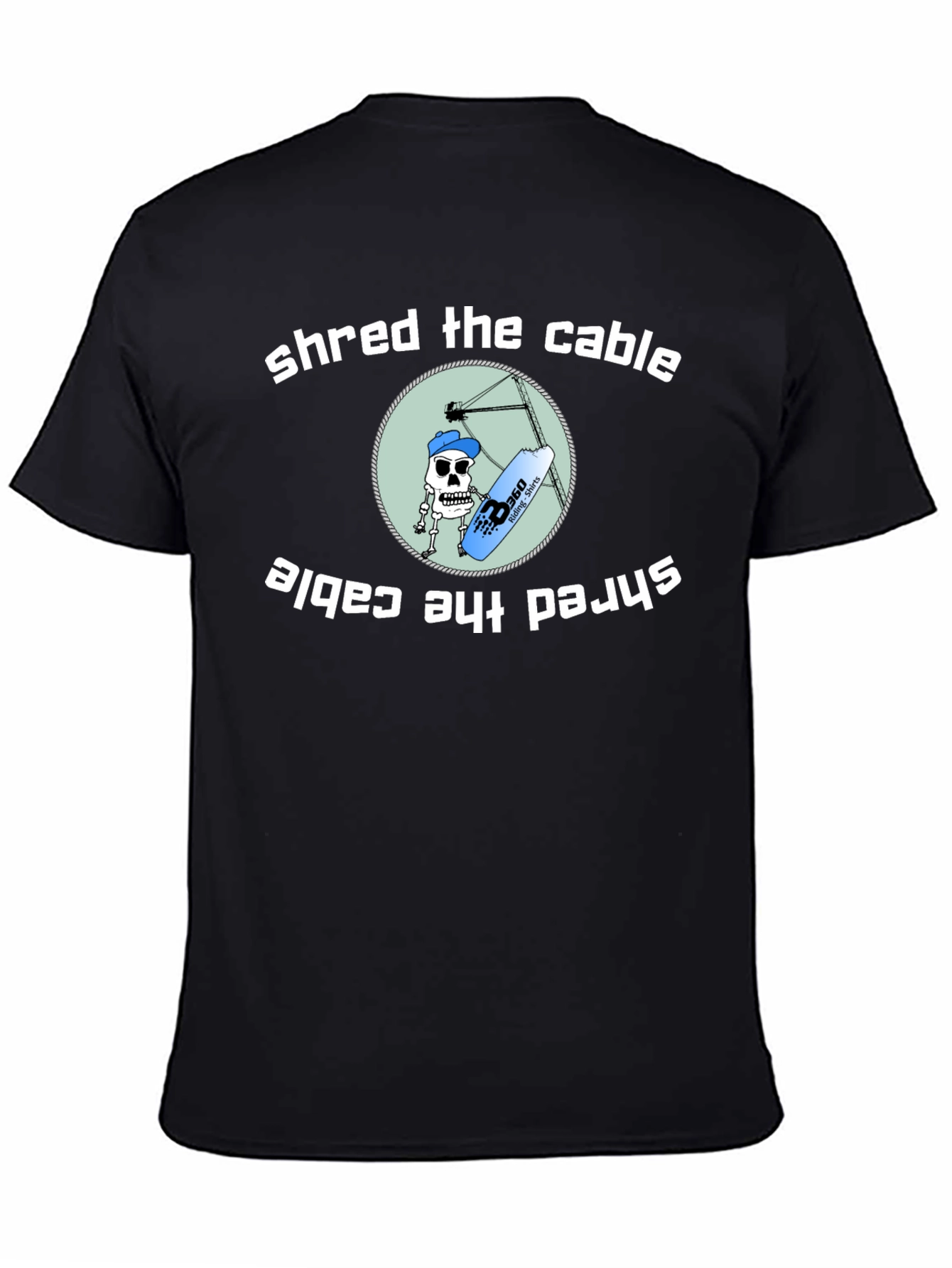 Shred the Cable T-Shirt - Wakeboarding Graphic Tee