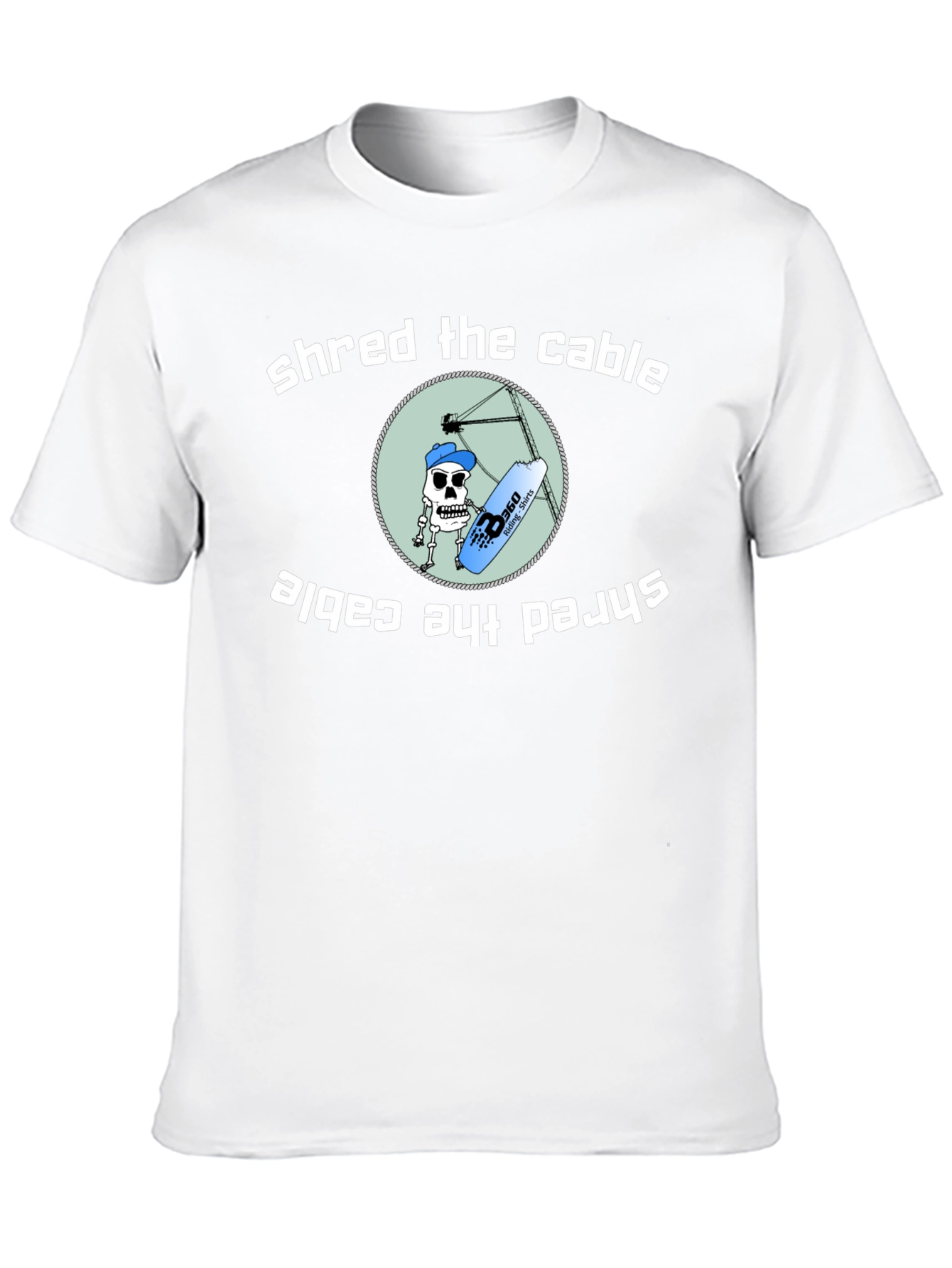 Shred the Cable T-Shirt - Wakeboarding Graphic Tee
