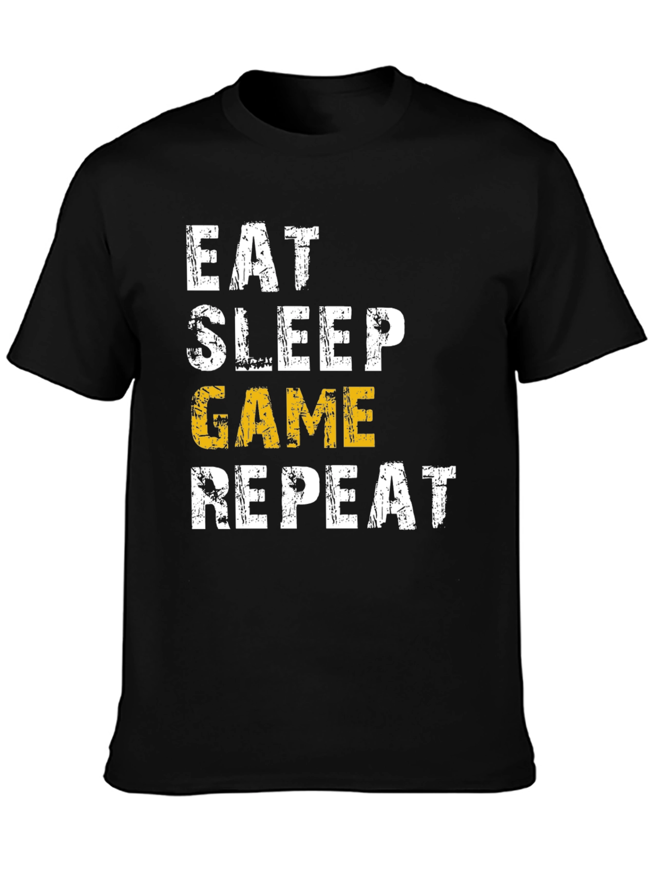 Eat Sleep Game Repeat Graphic Tee - Gamer T-Shirt