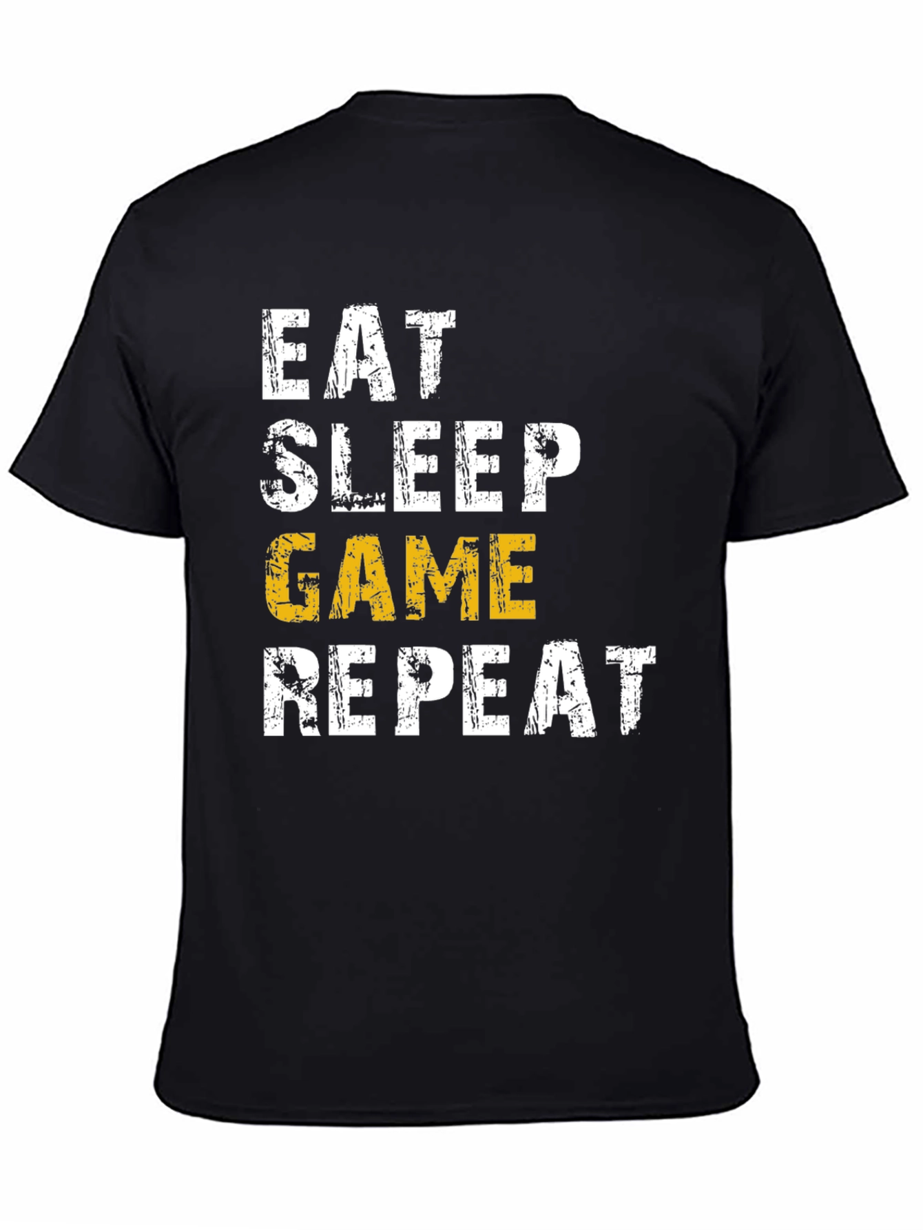Eat Sleep Game Repeat Graphic Tee - Gamer T-Shirt
