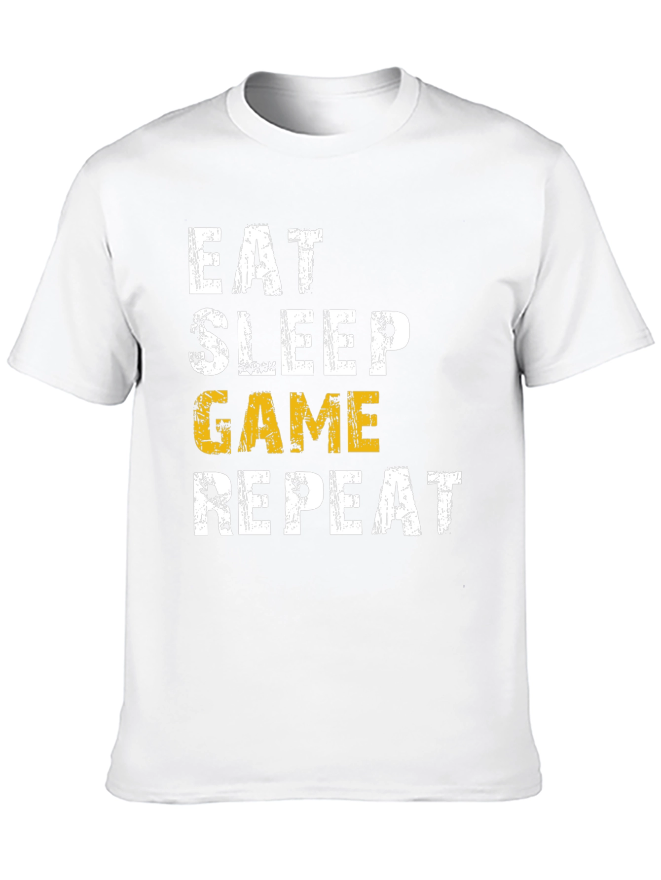 Eat Sleep Game Repeat Graphic Tee - Gamer T-Shirt