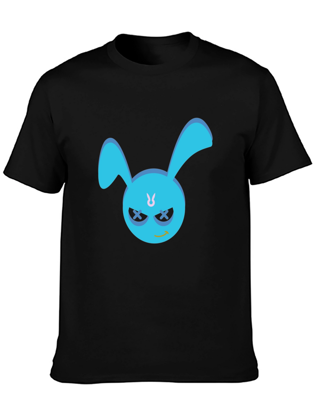 Cool Blue Bunny Graphic T-Shirt