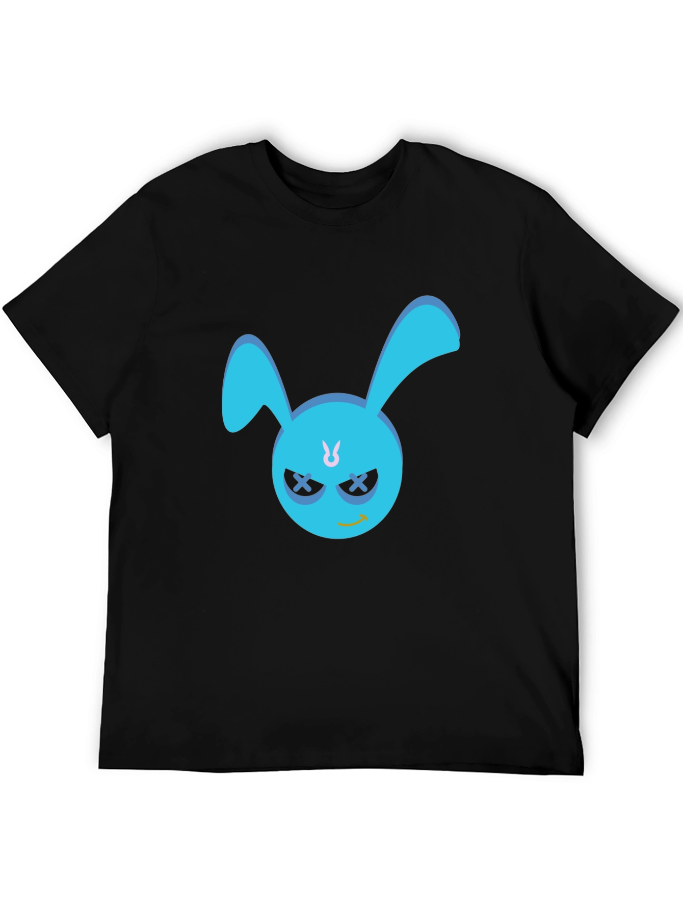 Cool Blue Bunny Graphic T-Shirt