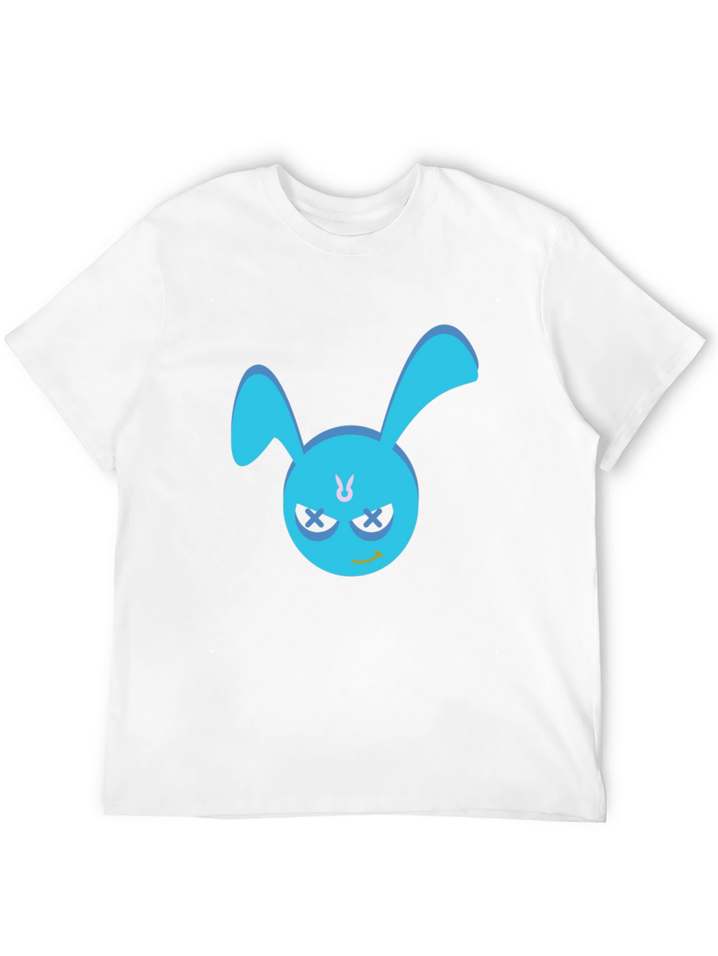 Cool Blue Bunny Graphic T-Shirt