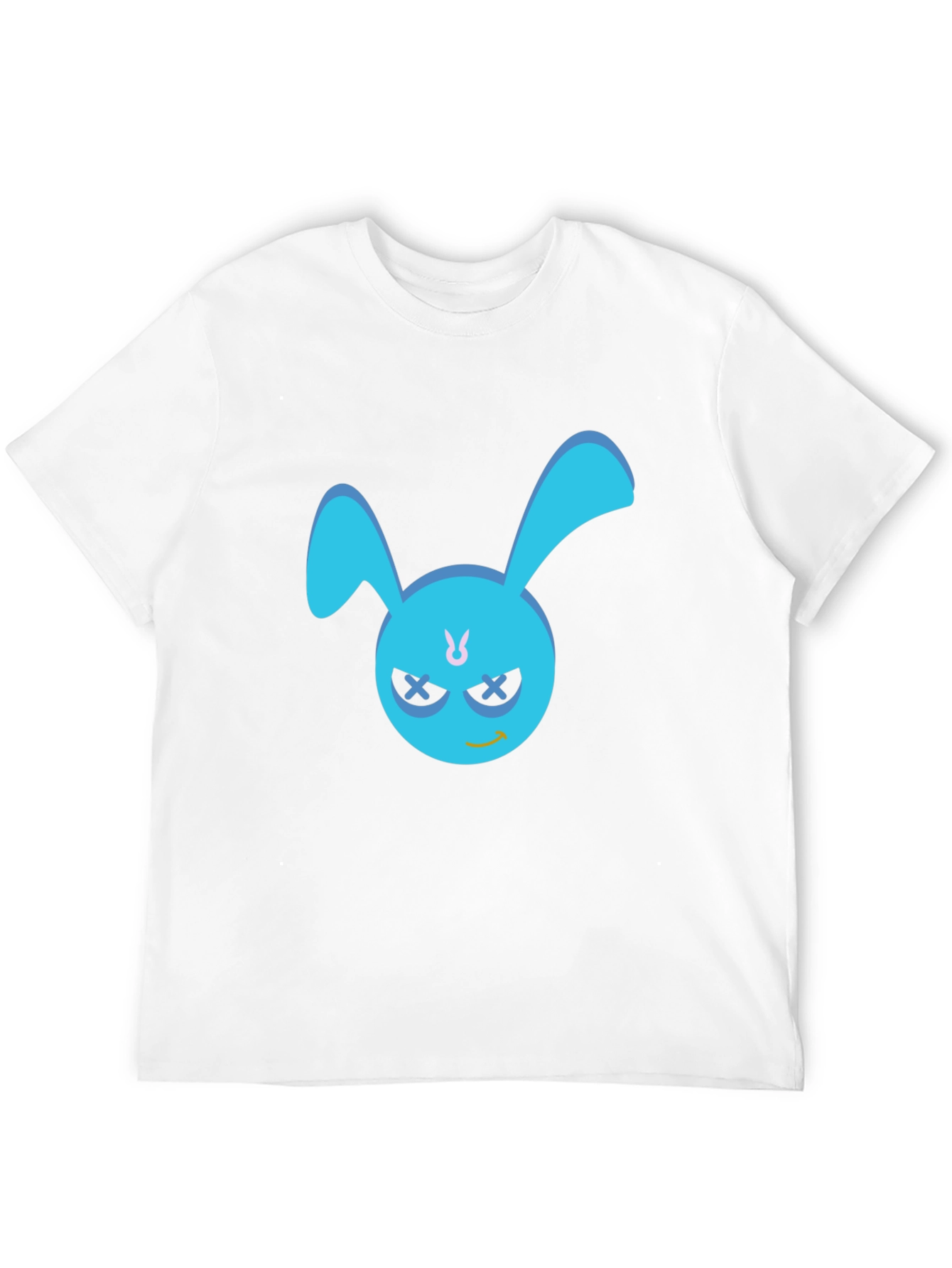 Cool Blue Bunny Graphic T-Shirt