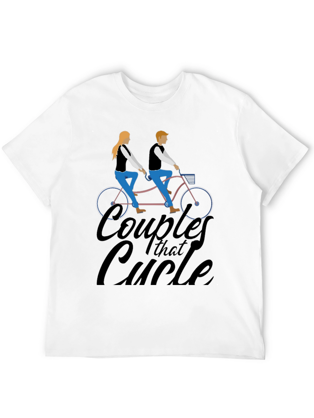 Couples That Cycle T-Shirt - Black