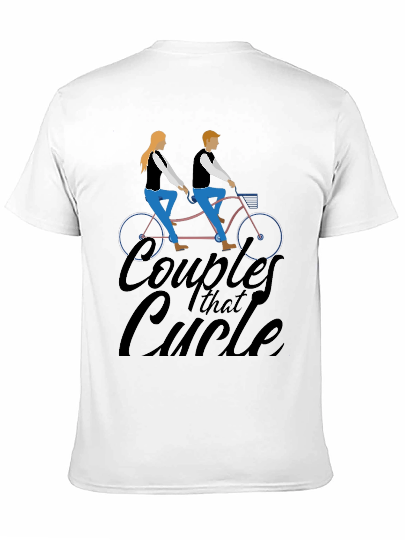 Couples That Cycle T-Shirt - Black