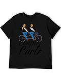 Couples That Cycle T-Shirt - Black