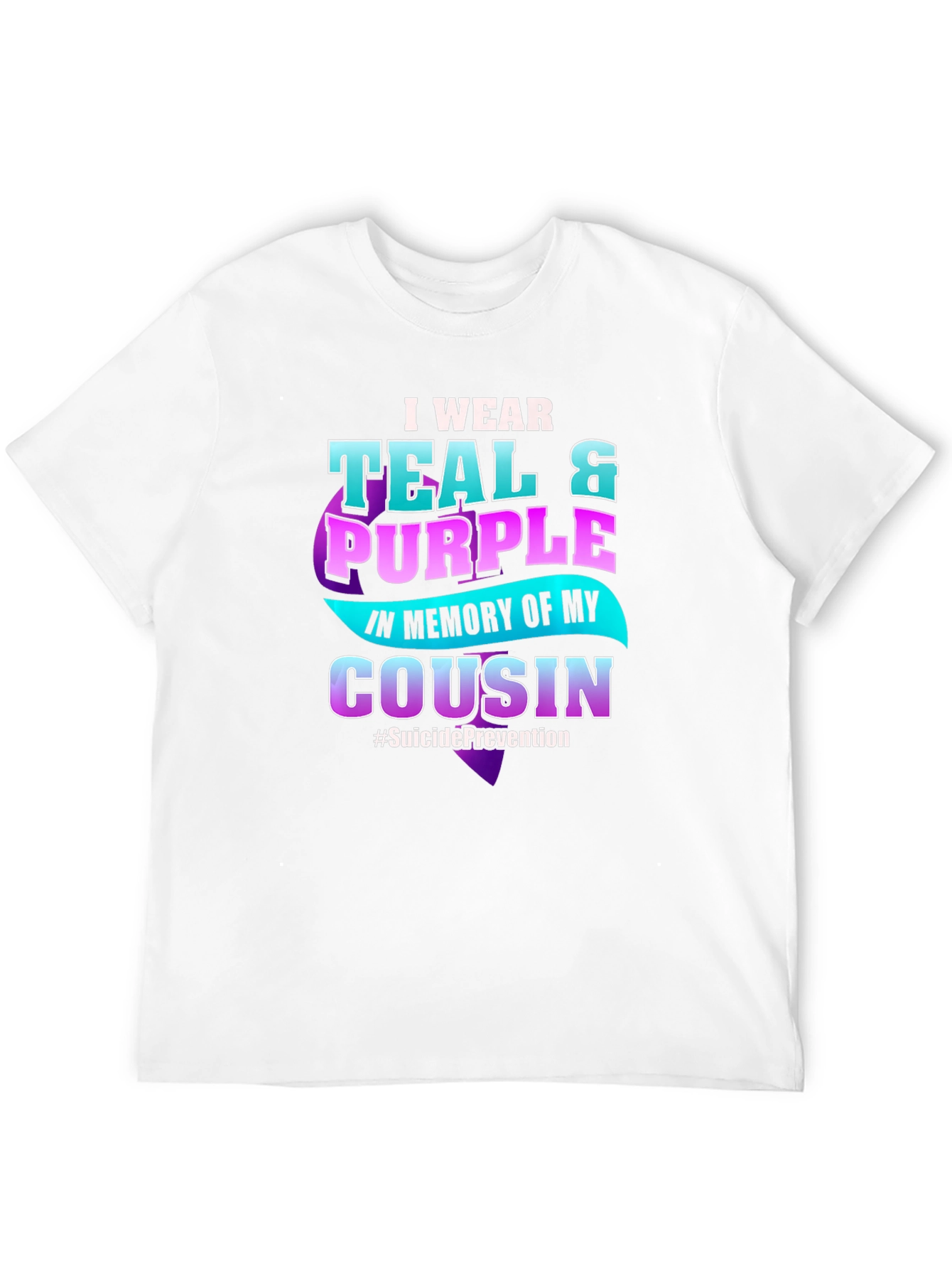 Teal & Purple Suicide Prevention Awareness T-Shirt