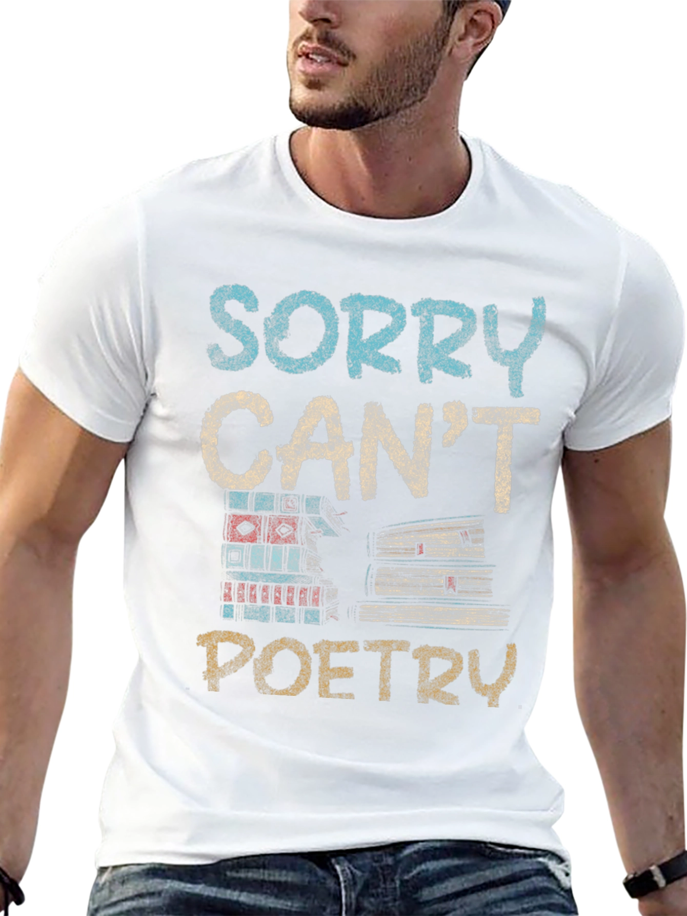 Sorry Cant Poetry Black Graphic Tee