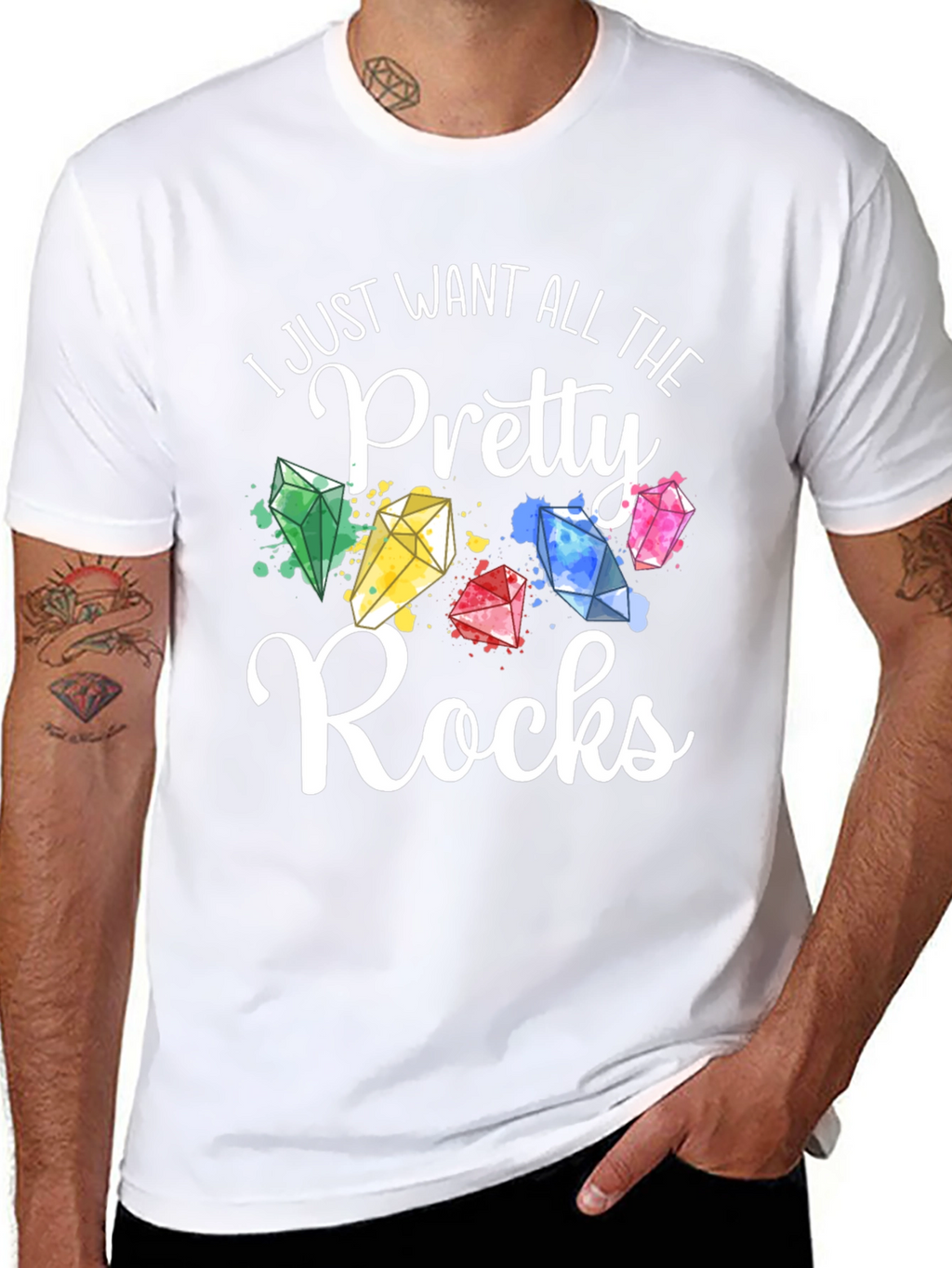 Pretty Rocks T-Shirt - Gemstone Lover Tee