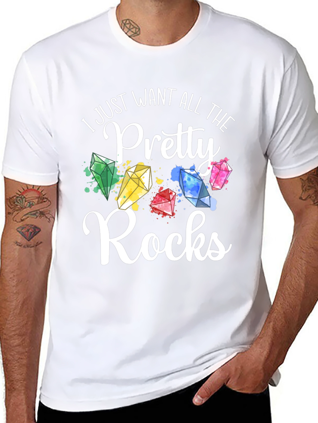 Pretty Rocks T-Shirt - Gemstone Lover Tee