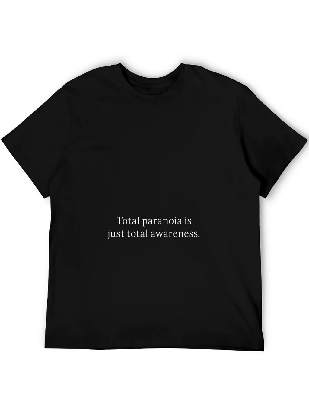 Paranoia Awareness Graphic Tee - Black