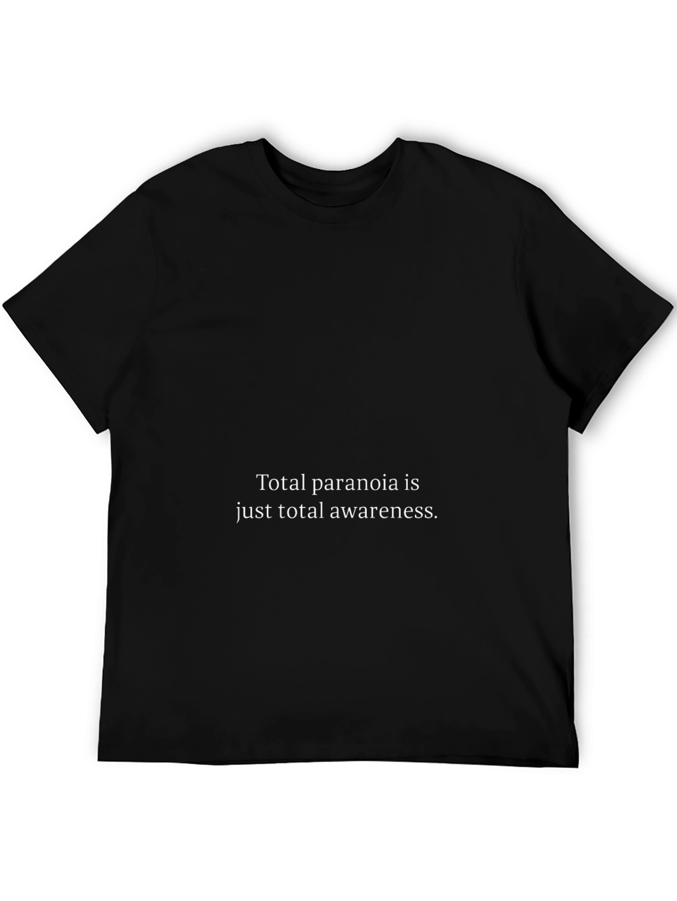 Paranoia Awareness Graphic Tee - Black