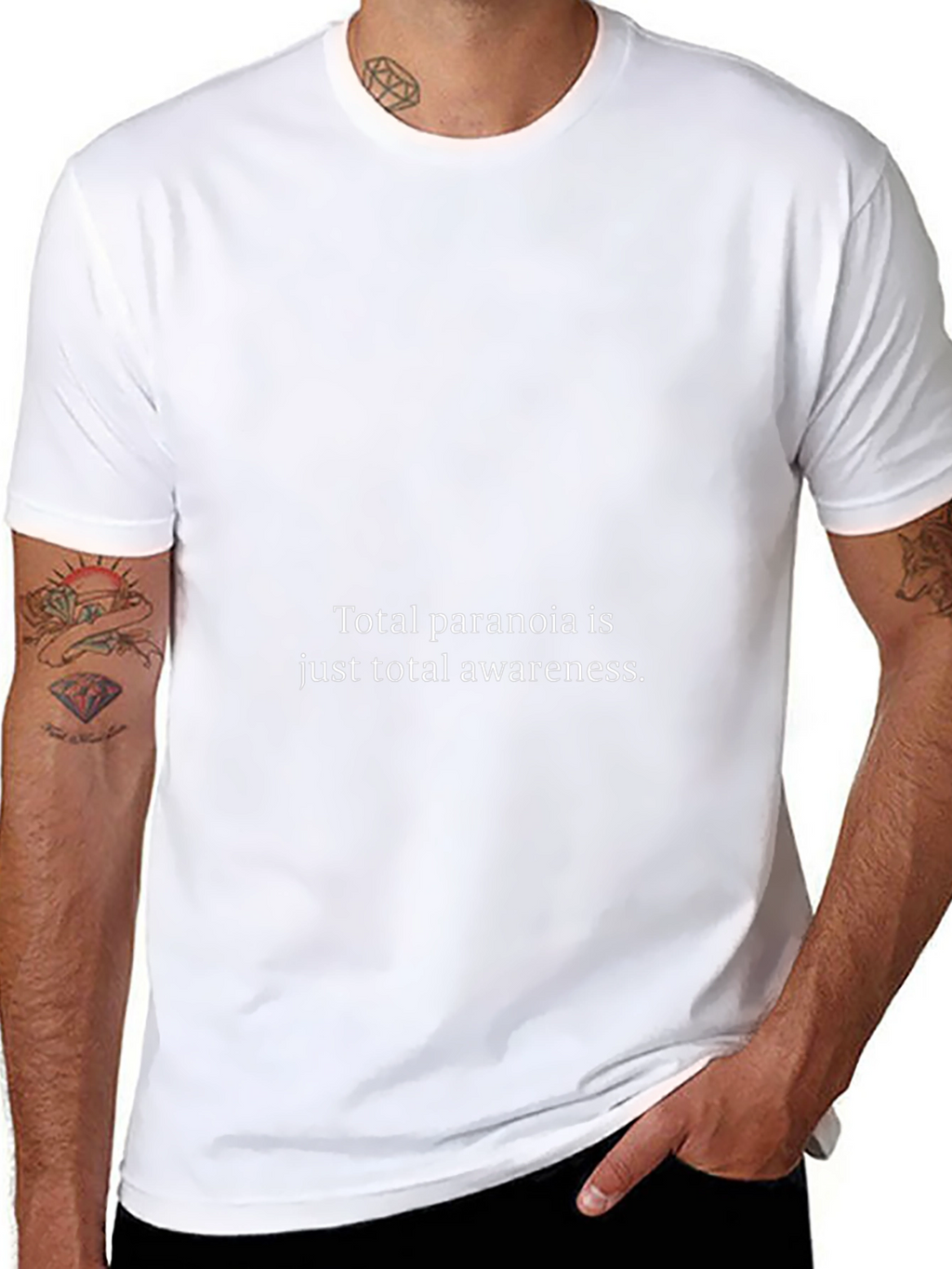Paranoia Awareness Graphic Tee - Black
