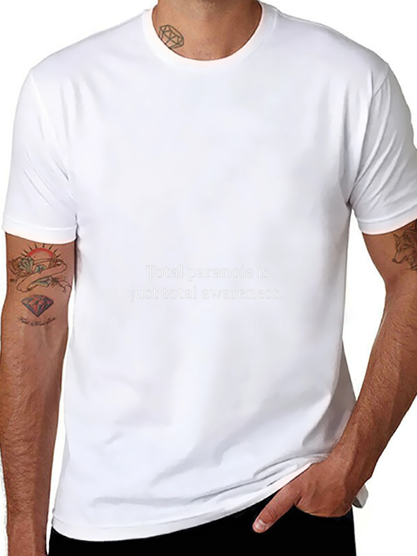 Paranoia Awareness Graphic Tee - Black
