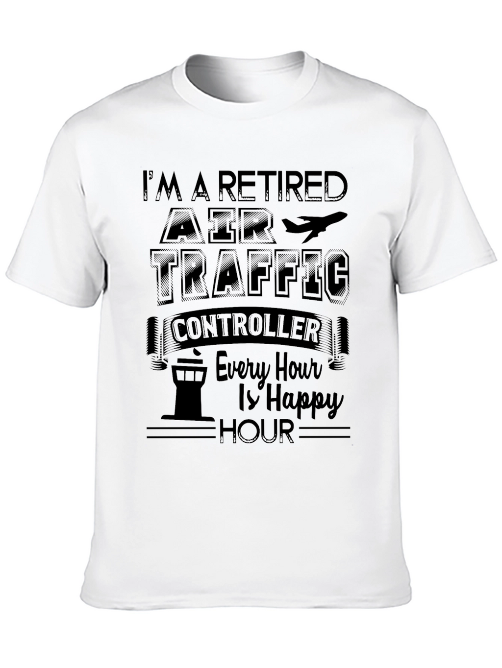 Retired Air Traffic Controller Funny Graphic T-Shirt