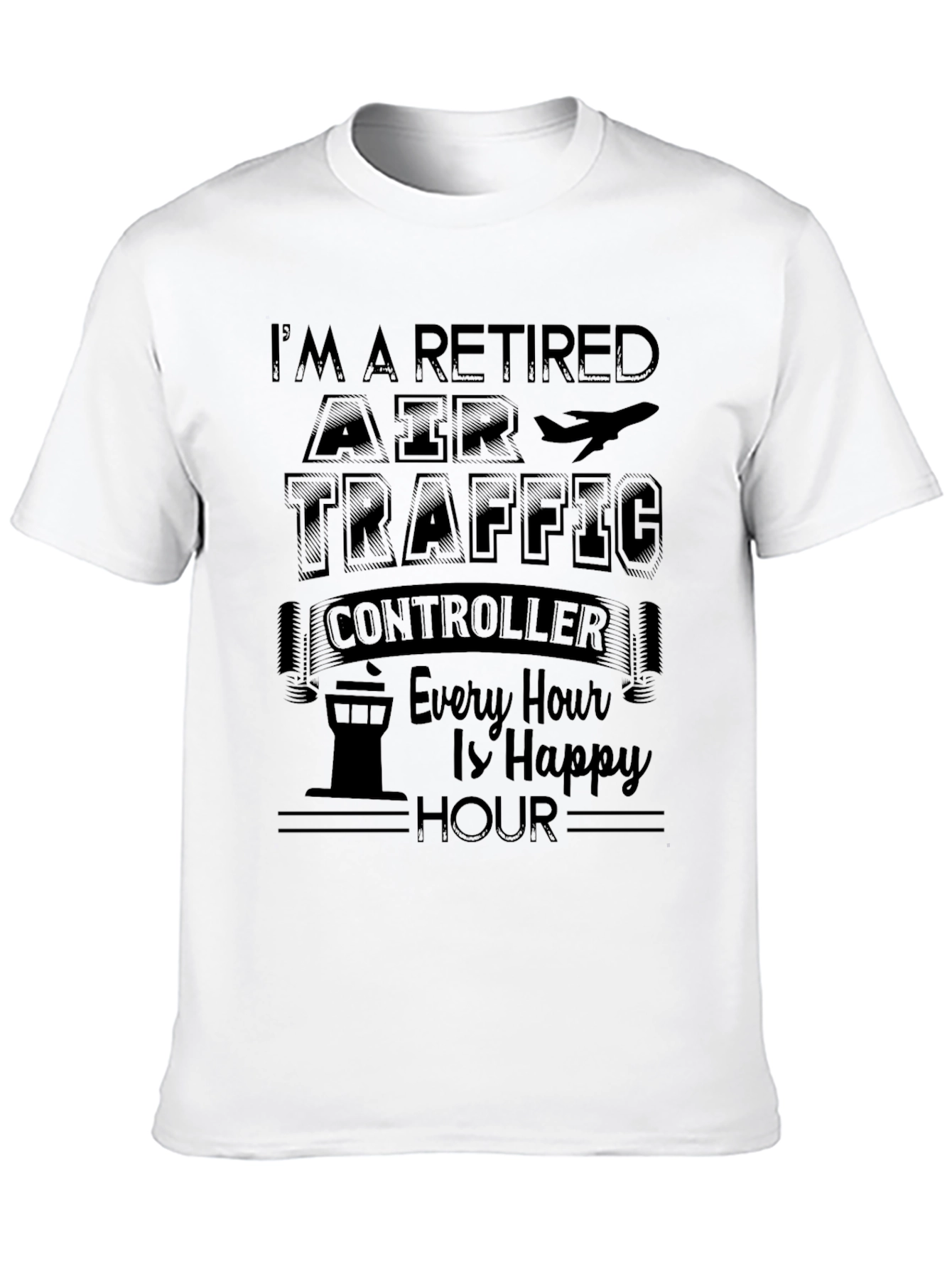 Retired Air Traffic Controller Funny Graphic T-Shirt