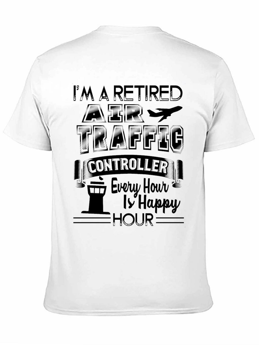 Retired Air Traffic Controller Funny Graphic T-Shirt