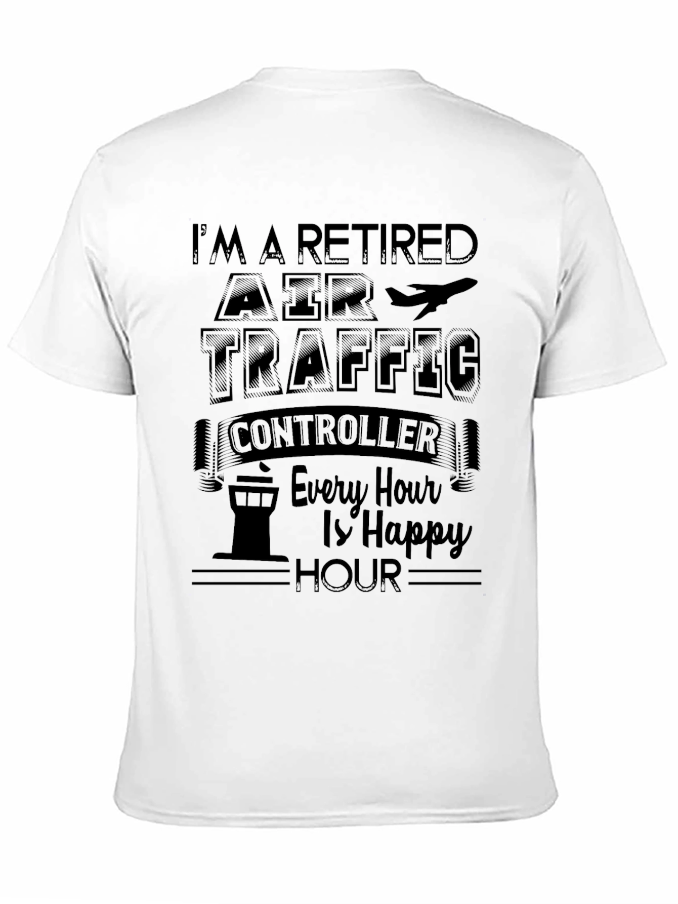 Retired Air Traffic Controller Funny Graphic T-Shirt