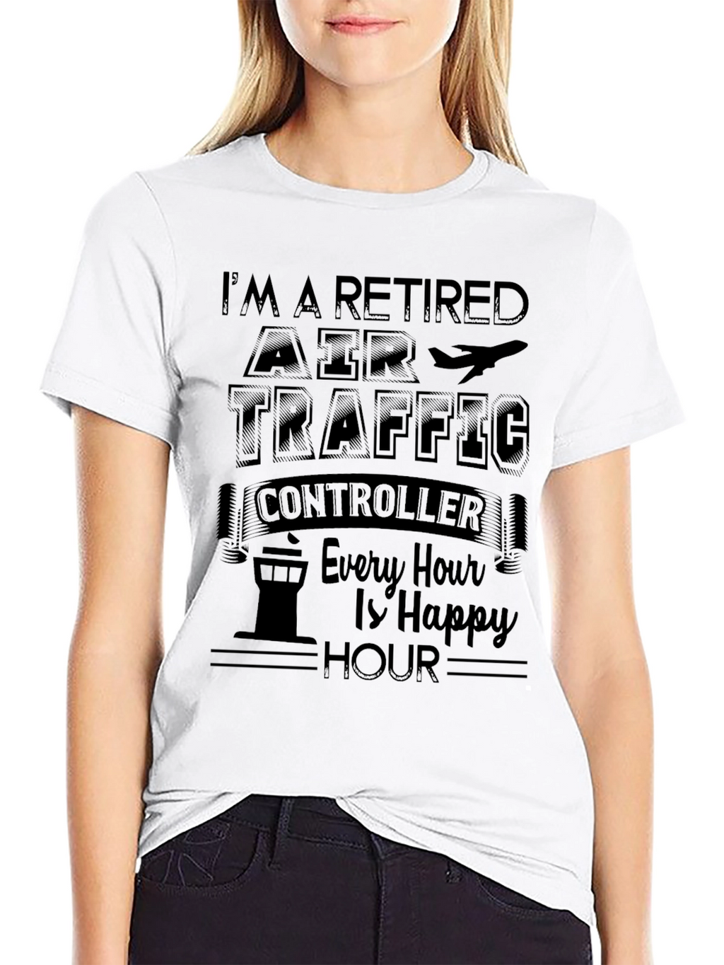 Retired Air Traffic Controller Funny Graphic T-Shirt