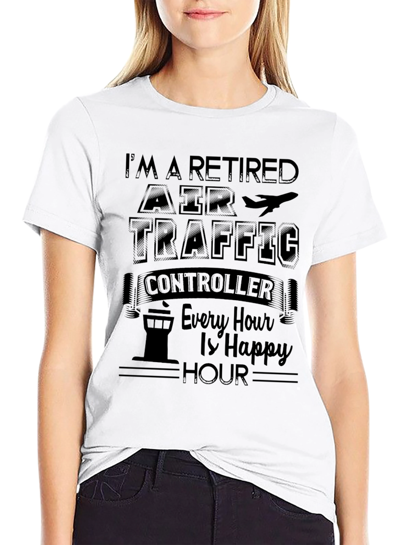 Retired Air Traffic Controller Funny Graphic T-Shirt