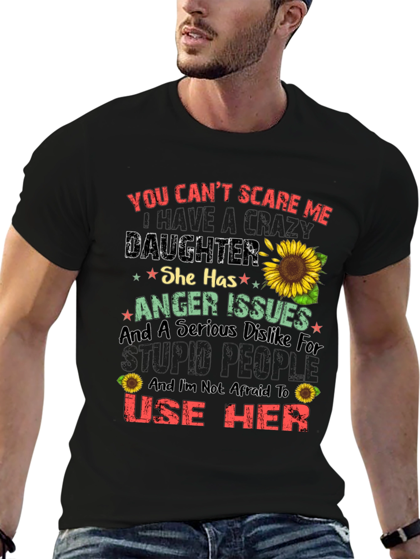 Crazy Daughter T-Shirt - Funny Novelty Gift