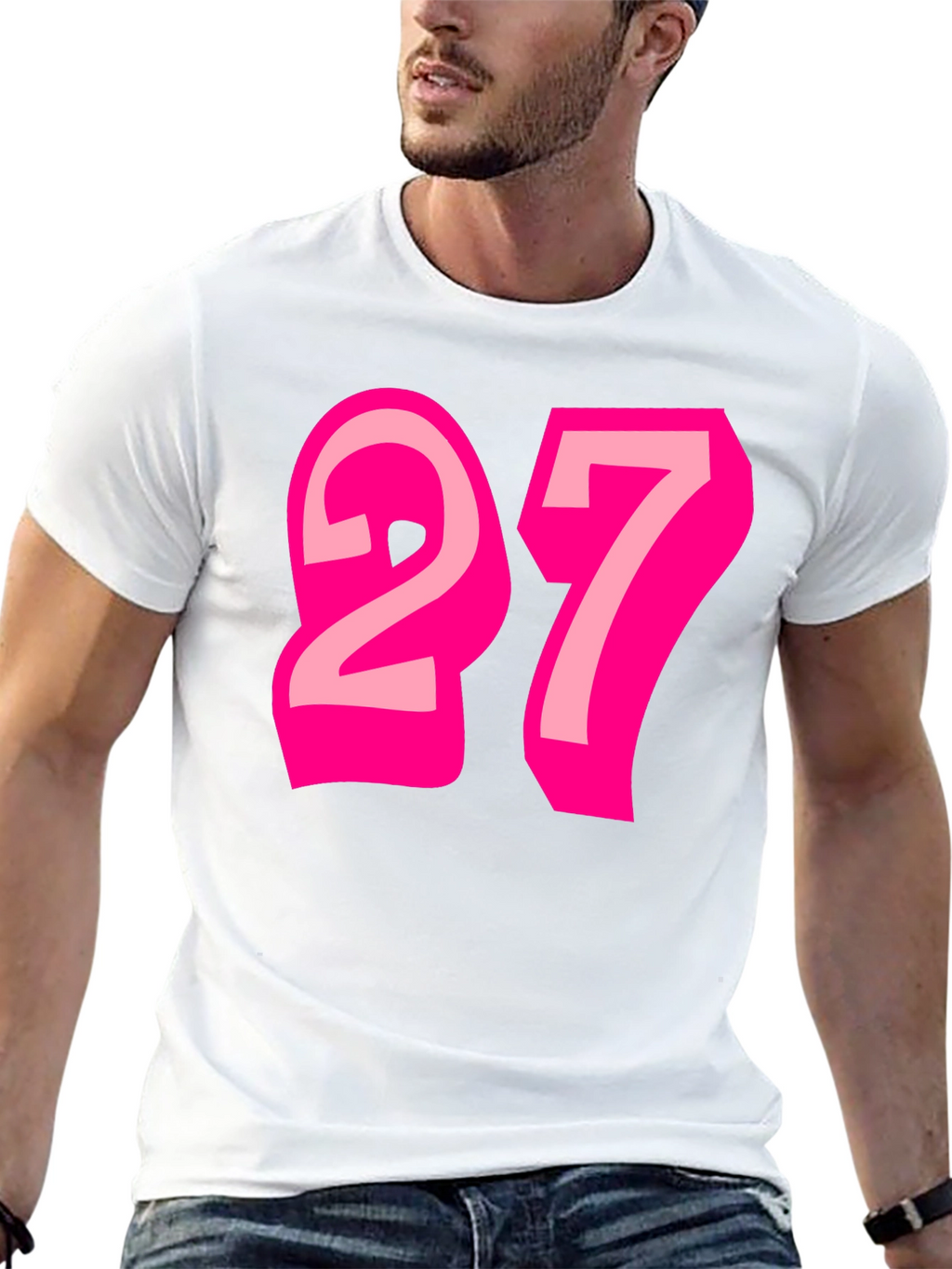 Number 27 Graphic Tee - Fun & Stylish