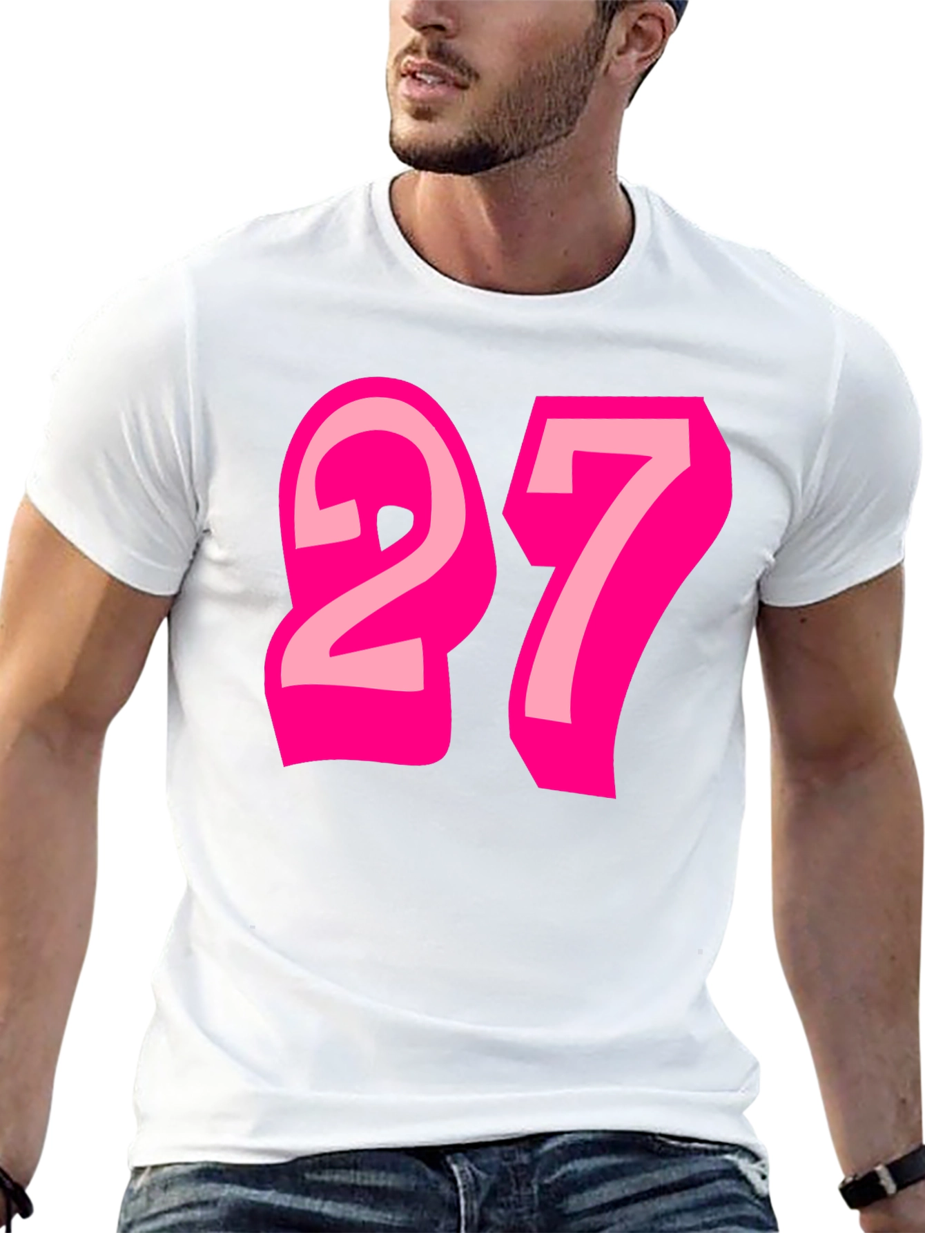 Number 27 Graphic Tee - Fun & Stylish