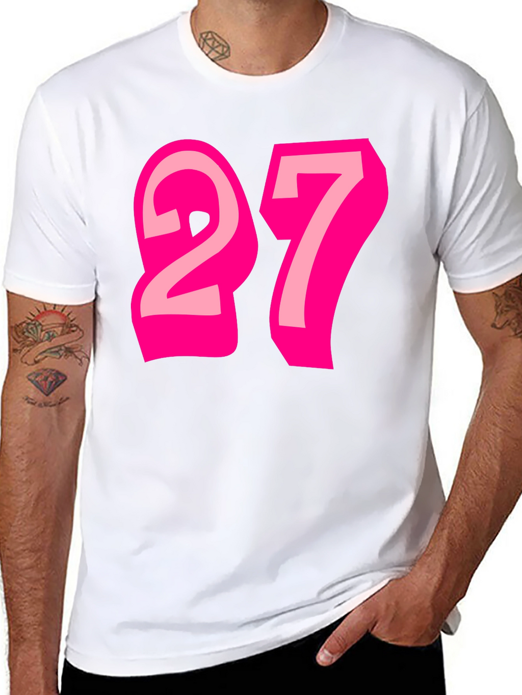 Number 27 Graphic Tee - Fun & Stylish