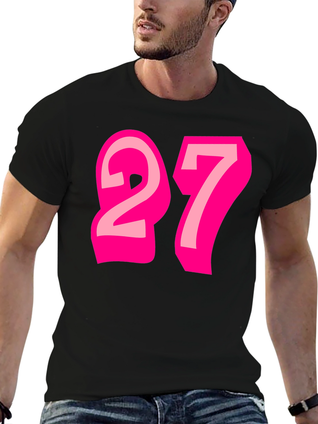 Number 27 Graphic Tee - Fun & Stylish