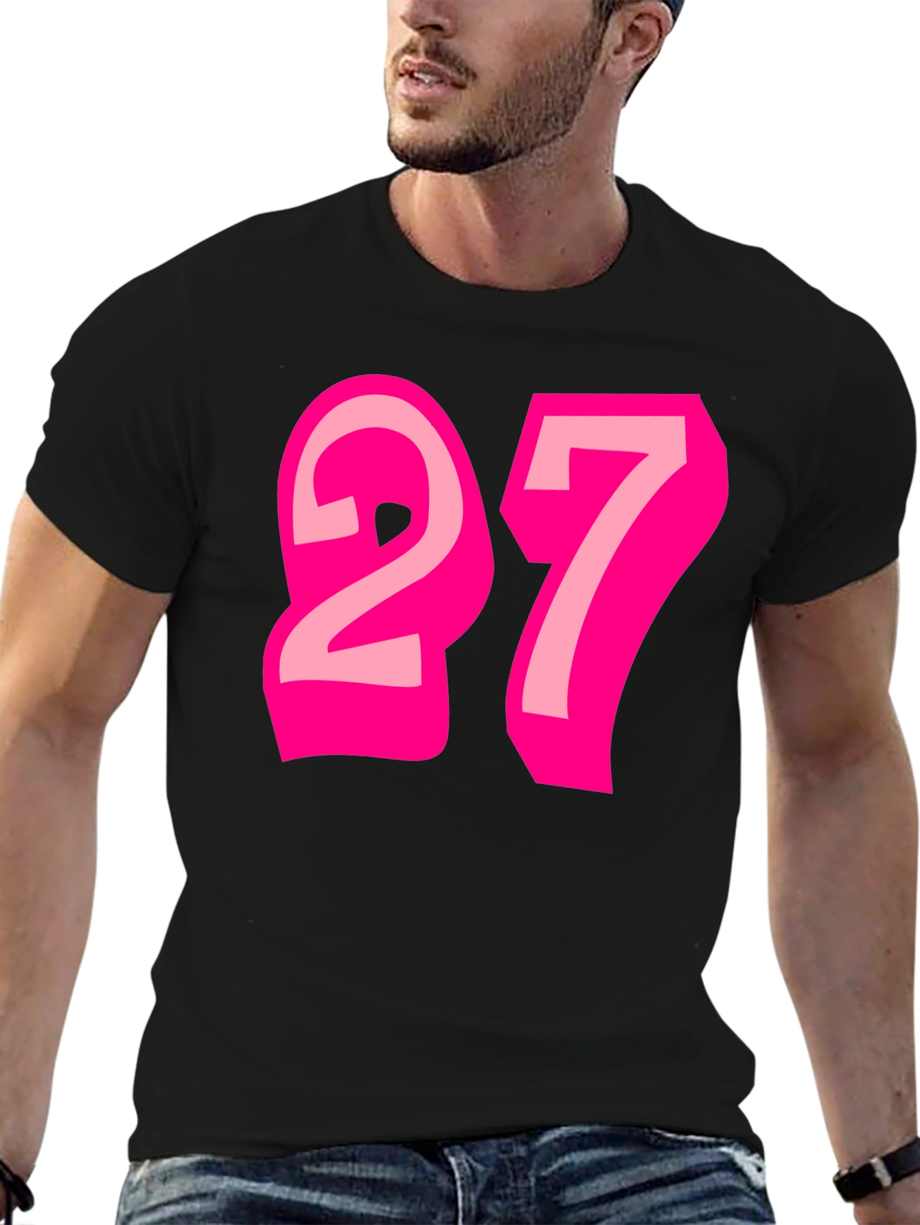 Number 27 Graphic Tee - Fun & Stylish