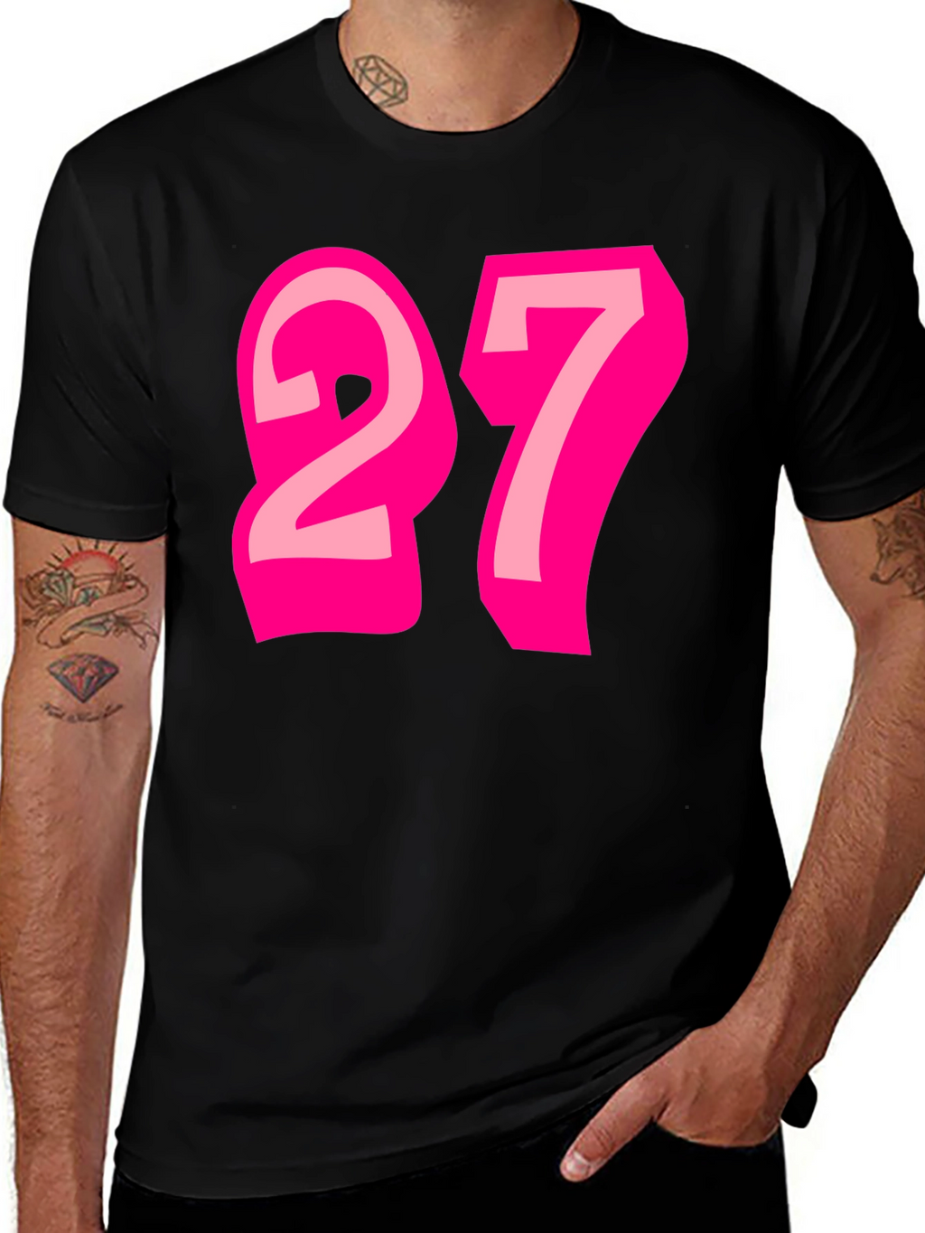 Number 27 Graphic Tee - Fun & Stylish