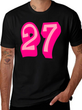 Number 27 Graphic Tee - Fun & Stylish