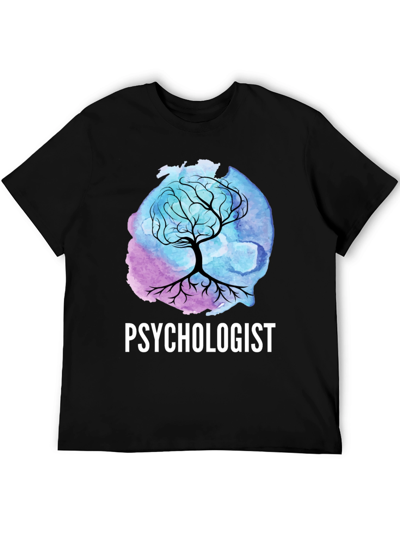 Psychologist Tree T-Shirt - Watercolor Design