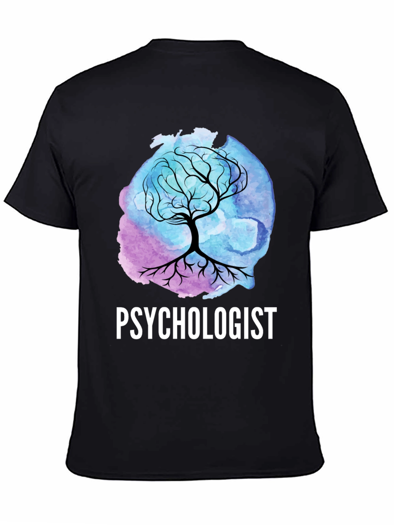 Psychologist Tree T-Shirt - Watercolor Design