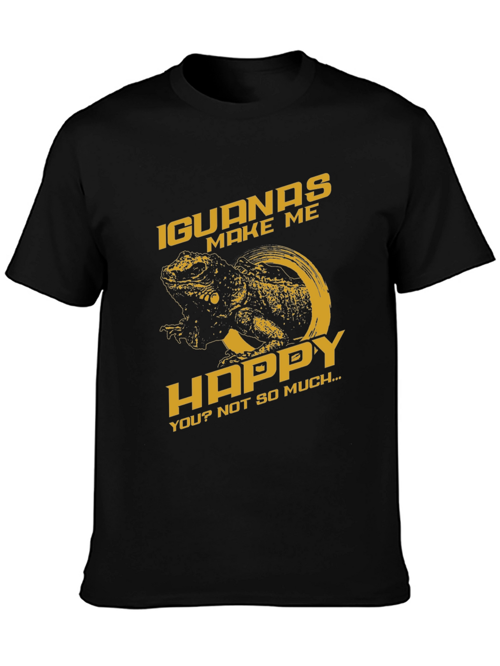 Iguanas Make Me Happy Graphic T-Shirt