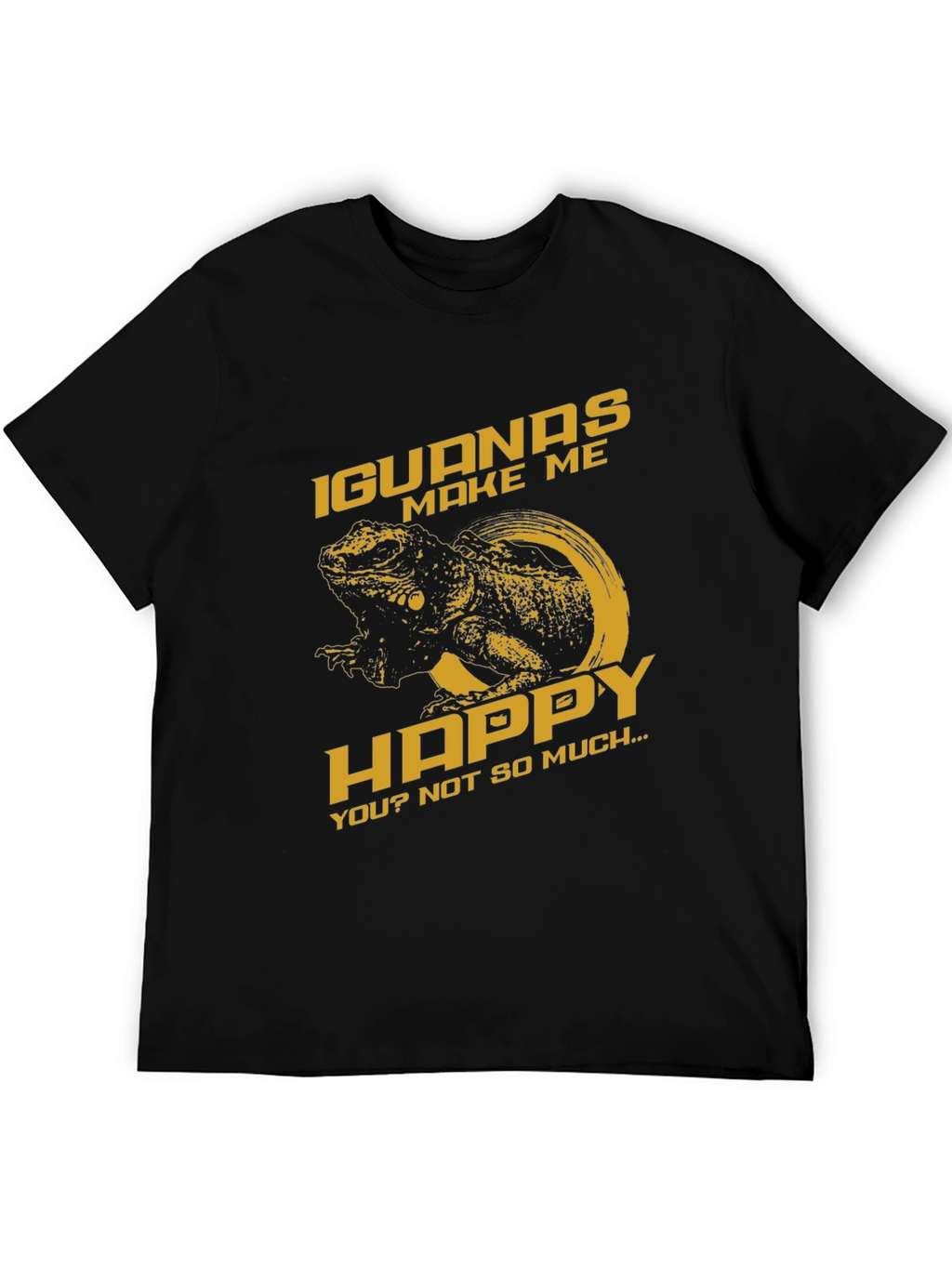 Iguanas Make Me Happy Graphic T-Shirt