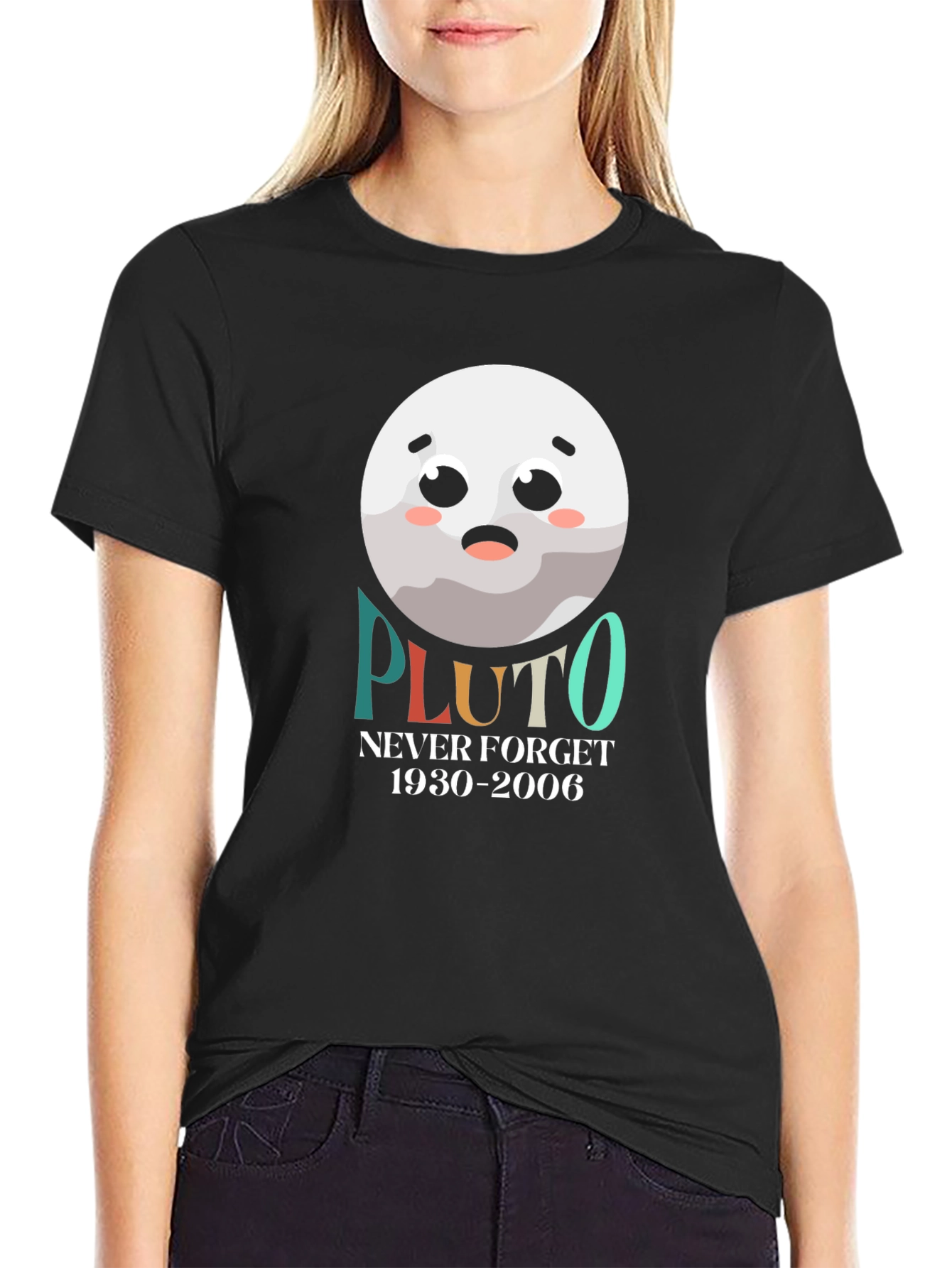 Pluto Never Forget T-Shirt Funny Planet Tee