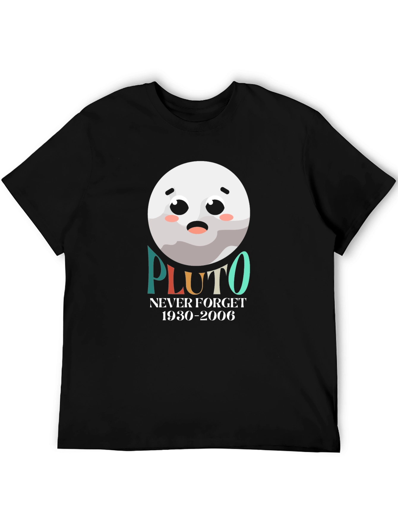 Pluto Never Forget T-Shirt Funny Planet Tee