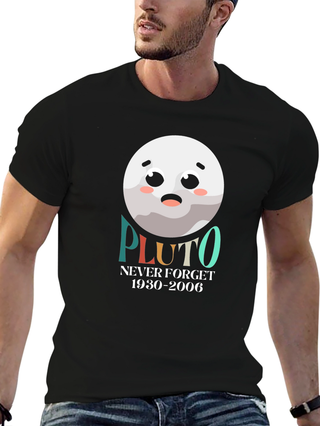 Pluto Never Forget T-Shirt Funny Planet Tee